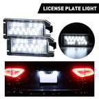 2X LED License Plate Light for Fiat 500, Dodge Viper, Jeep Grand Cherokee (2013–2019)