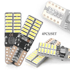 4X T10 W5W 4014 24SMD LED Light Bulbs for Side Marker Lamps (Canbus Error Free)