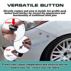 2Pcs Blue Bumper Hood Pin Lock Clip Kit for Car (-202-)