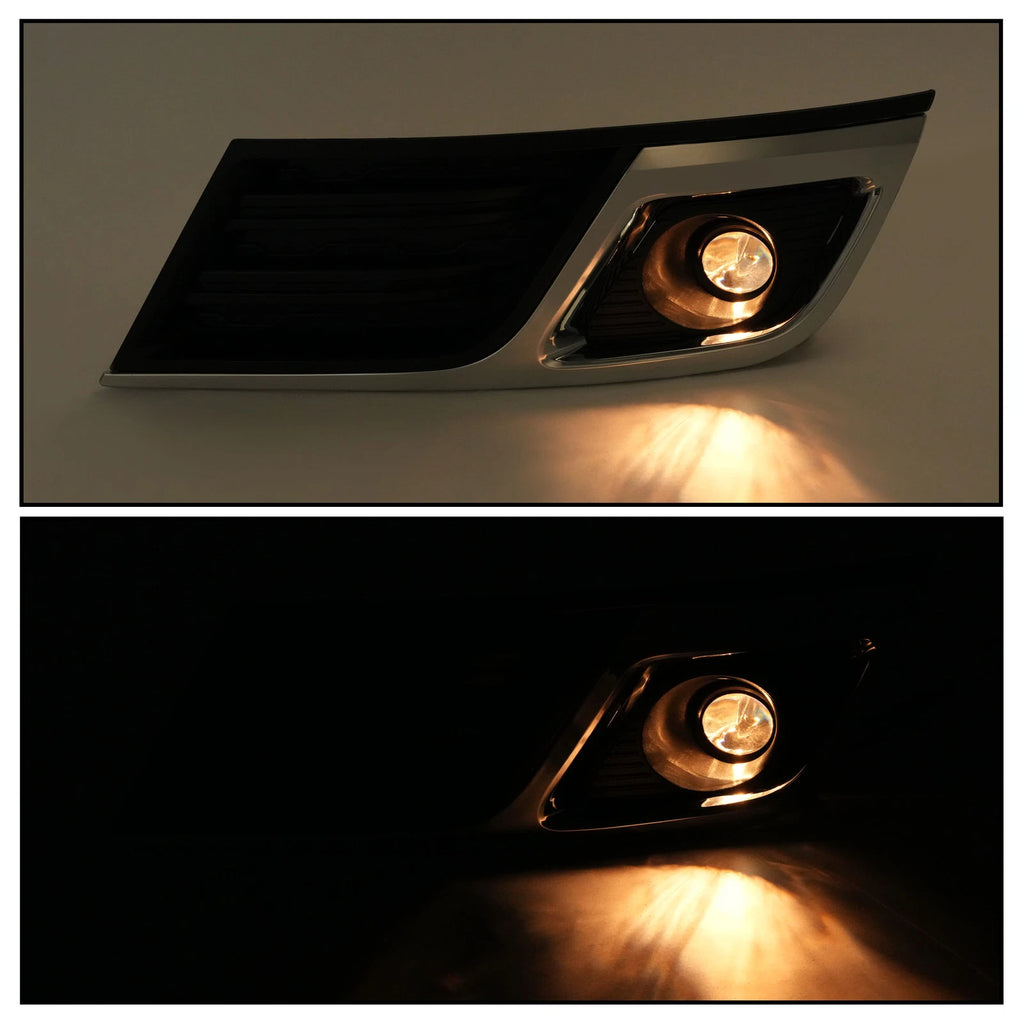 Pair Front Fog Lights with Bezel Trim for Chevrolet Traverse (2013-2017)