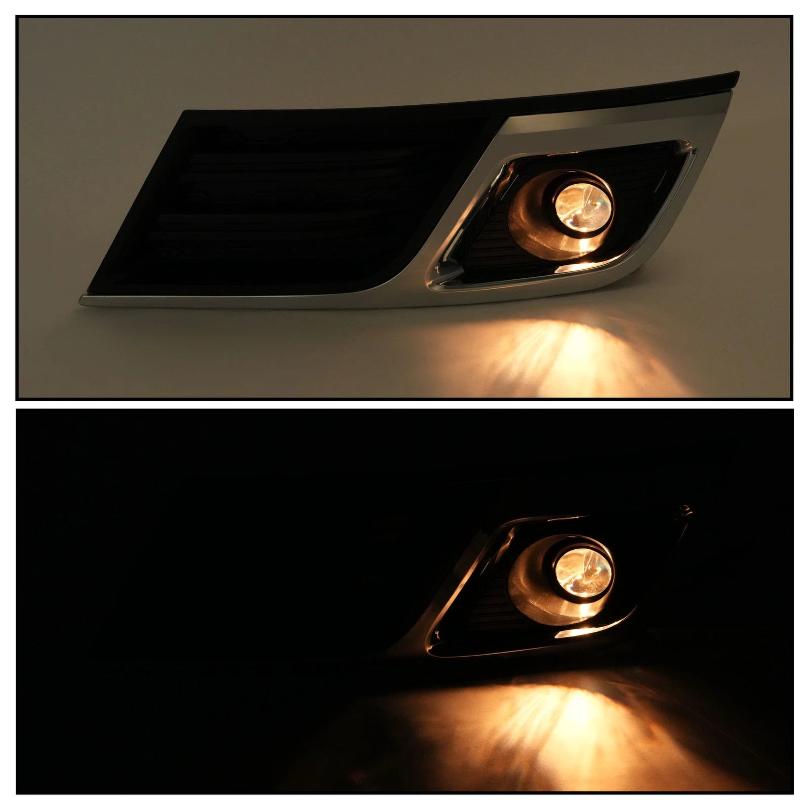 Pair Front Fog Lights with Bezel Trim for Chevrolet Traverse (2013-2017)