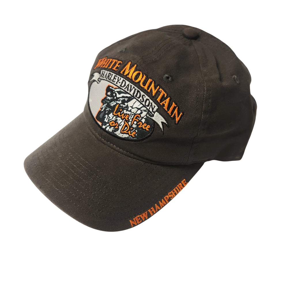 Adjustable Baseball Cap for Harley-Davidson (Men's, White Mountain NH)