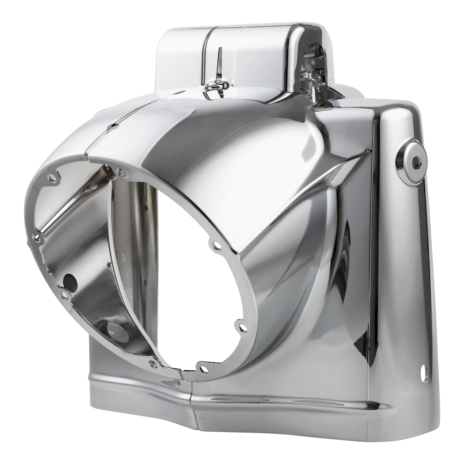Chrome 7" Headlight Nacelle Cover for Harley Touring Road King (2014–2024)