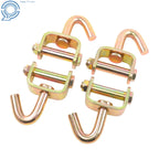 Set of 4 Swivel J Hooks for 2 Inch Ratchet Tie Down Strap (3333lbs)
