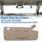 Right Side Sun Visor for Chevrolet Cruze (2011–2019) No. 84126666 Beige
