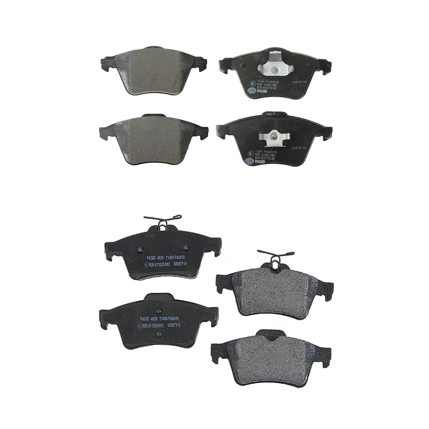 Hella Disc Brake Pads Kit for Mazda 3, Saab 9-3, 9-3X (2004–2014)