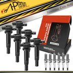 Set of 6 Ignition Coils & Iridium Spark Plugs for Kia Optima (2006–2010)