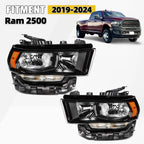 Halogen Headlight Assembly Set for Ram 2500 3500 (2019–2024) Left+Right