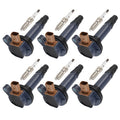 Pack of 6 Ignition Coil + Spark Plug for Lincoln Ford F150 Flex Taurus (2009–2019)