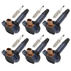 Pack of 6 Ignition Coil + Spark Plug for Lincoln Ford F150 Flex Taurus (2009–2019)