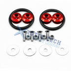 Chrome Red Quick-Release Fastener Kit for Dodge Bumpers (2015-2021)