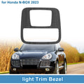 Front Row Light Trim Bezel for Honda N-BOX (2023) Black Wood Grain