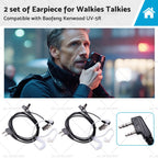 Covert Acoustic Tube Earpiece Headset Mic for Baofeng Kenwood UV-5R (2010–2023)