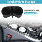 Center Console Cup Holder Organizer for Chevy Colorado (2023–2026) ABS Black