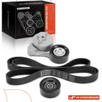 3X Serpentine Belt Drive Component Kit for Cadillac DeVille Seville (2002–2005)
