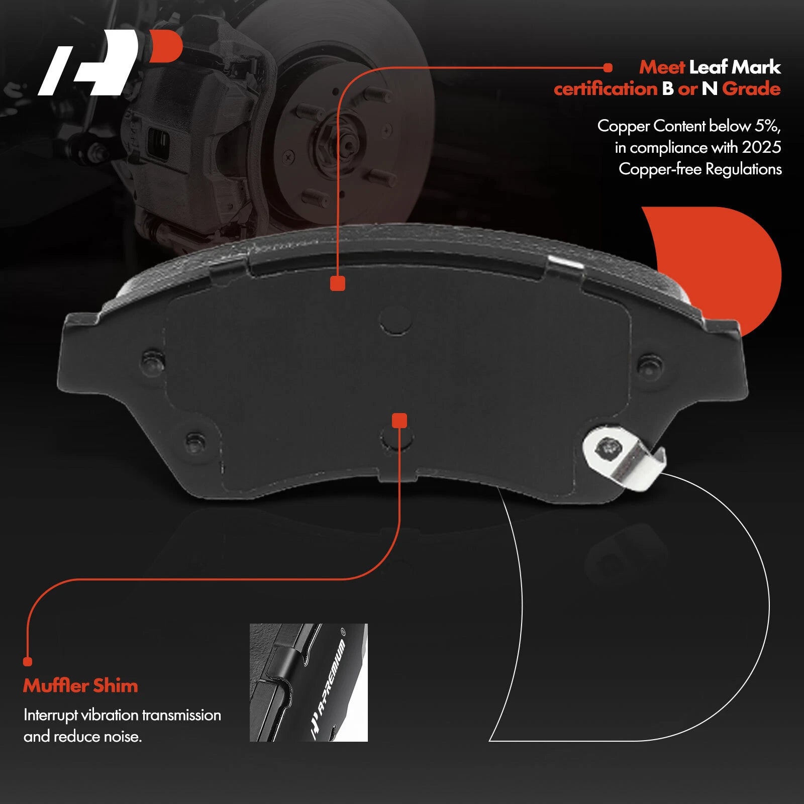 Front Disc Brake Rotor & Pads Set for Chevrolet Cruze (2011-2015)