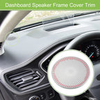 Pair Dashboard Speaker Frame Cover Trim for Ford Focus ST (2019–2020) Silver