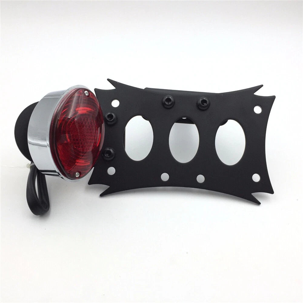 License Bracket Tail Light for Harley Touring Bobber Chopper (CD Oval)