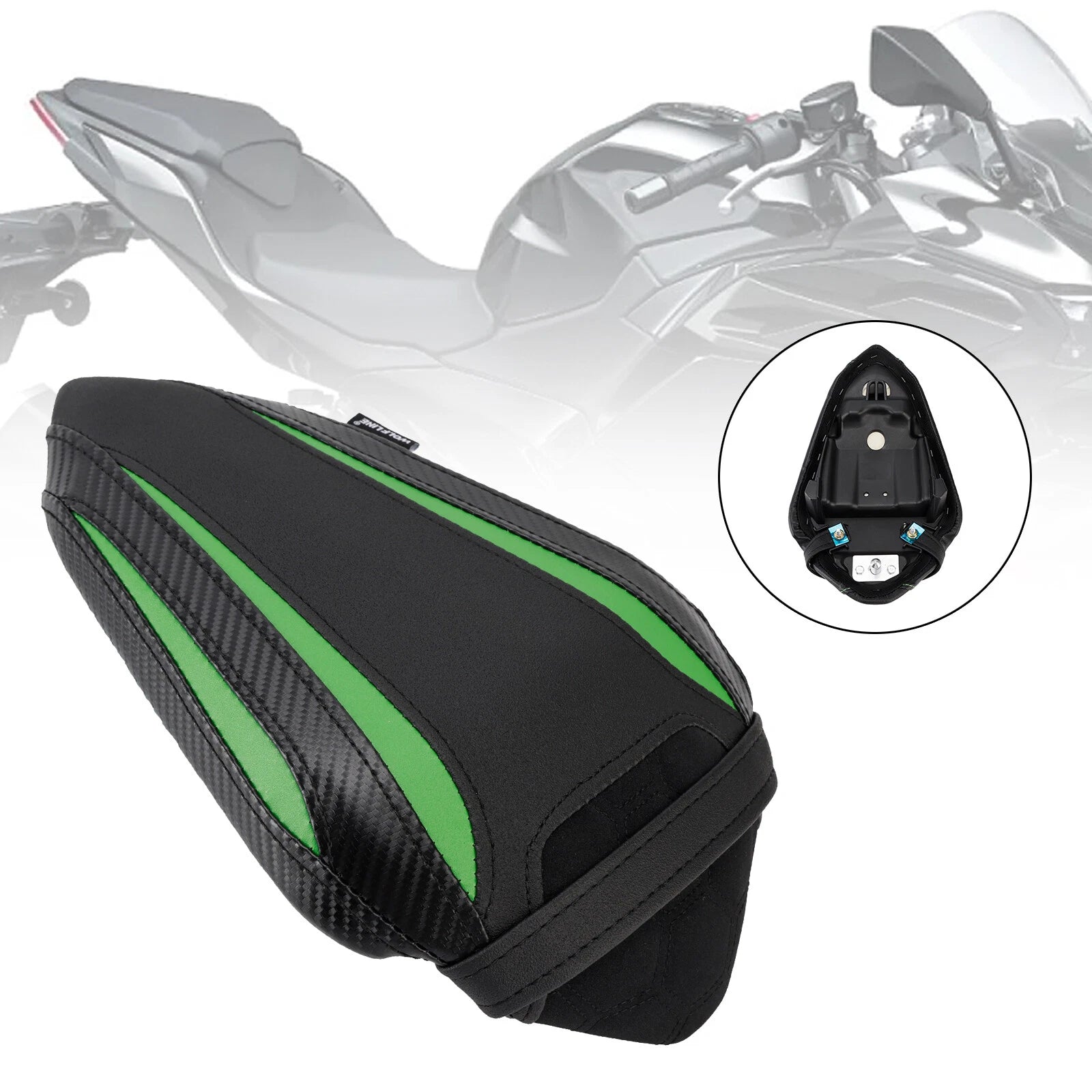 Rear Seat Passenger Cushion for Kawasaki Ninja 500 Z500 (2024–2025)