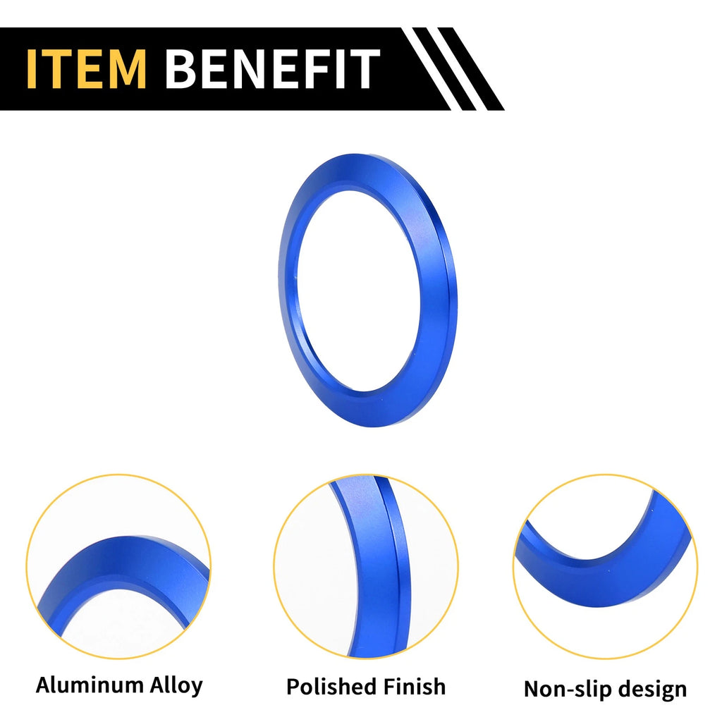 Engine Start Stop Button Switch Knob Cover Ring for Ford F-150 (2016–2021) Blue
