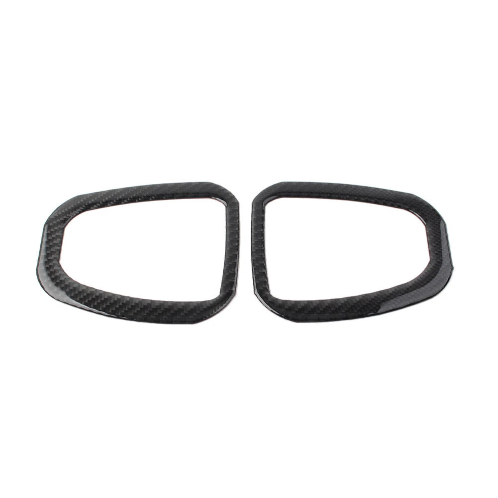 2X Black Rear Seat Adjustment Switch Frame Trim for Jeep Wrangler JL (2018–2021)