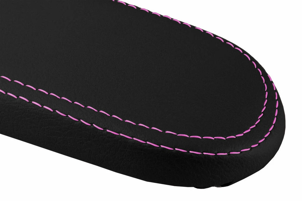 Leather Console Lid Cover for VW Jetta Golf MK4 (1999–2004) Pink Stitch