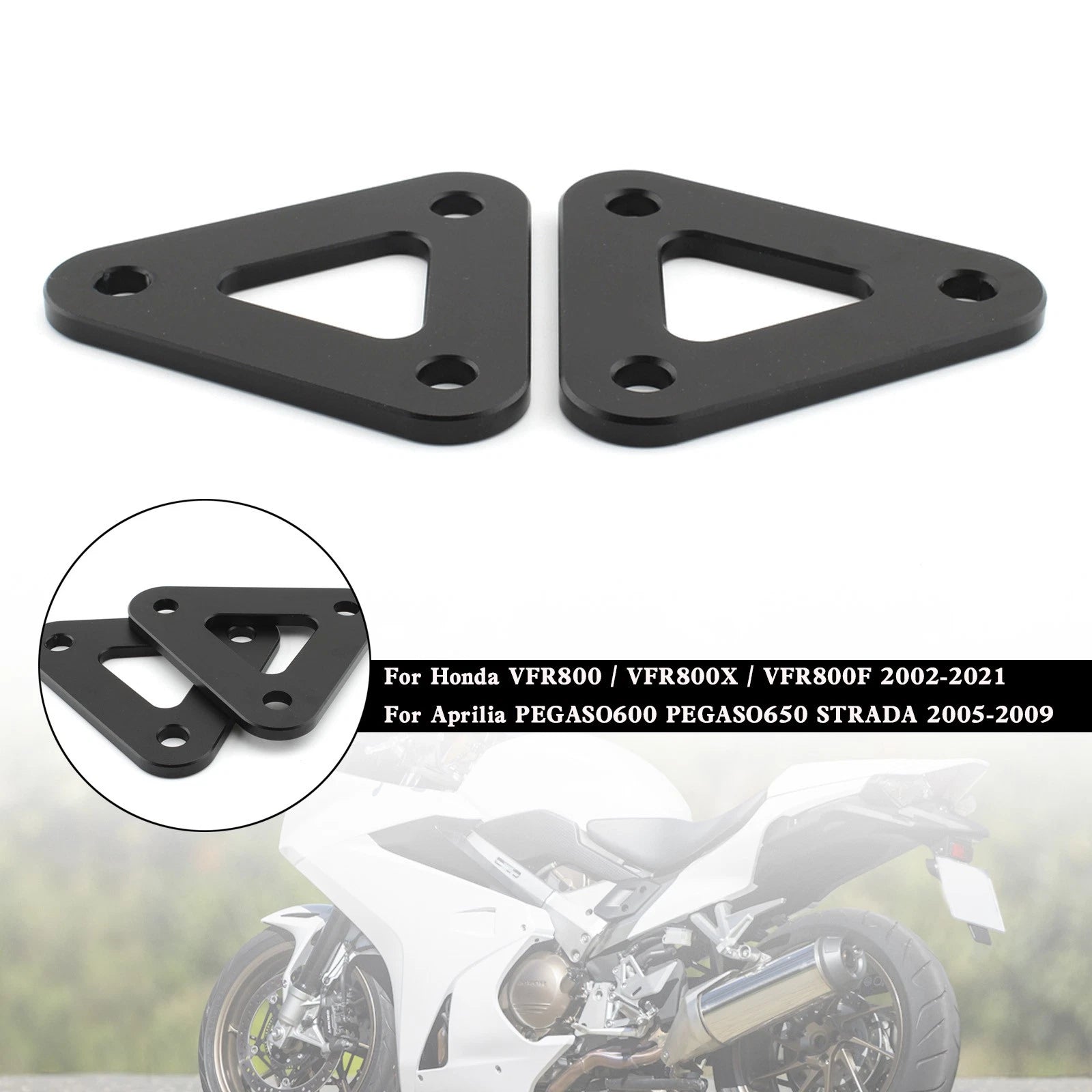 CNC Aluminum Lowering Link Kit for Honda VFR800 (2002–2021), Pegaso 600 650 (2005–2009)