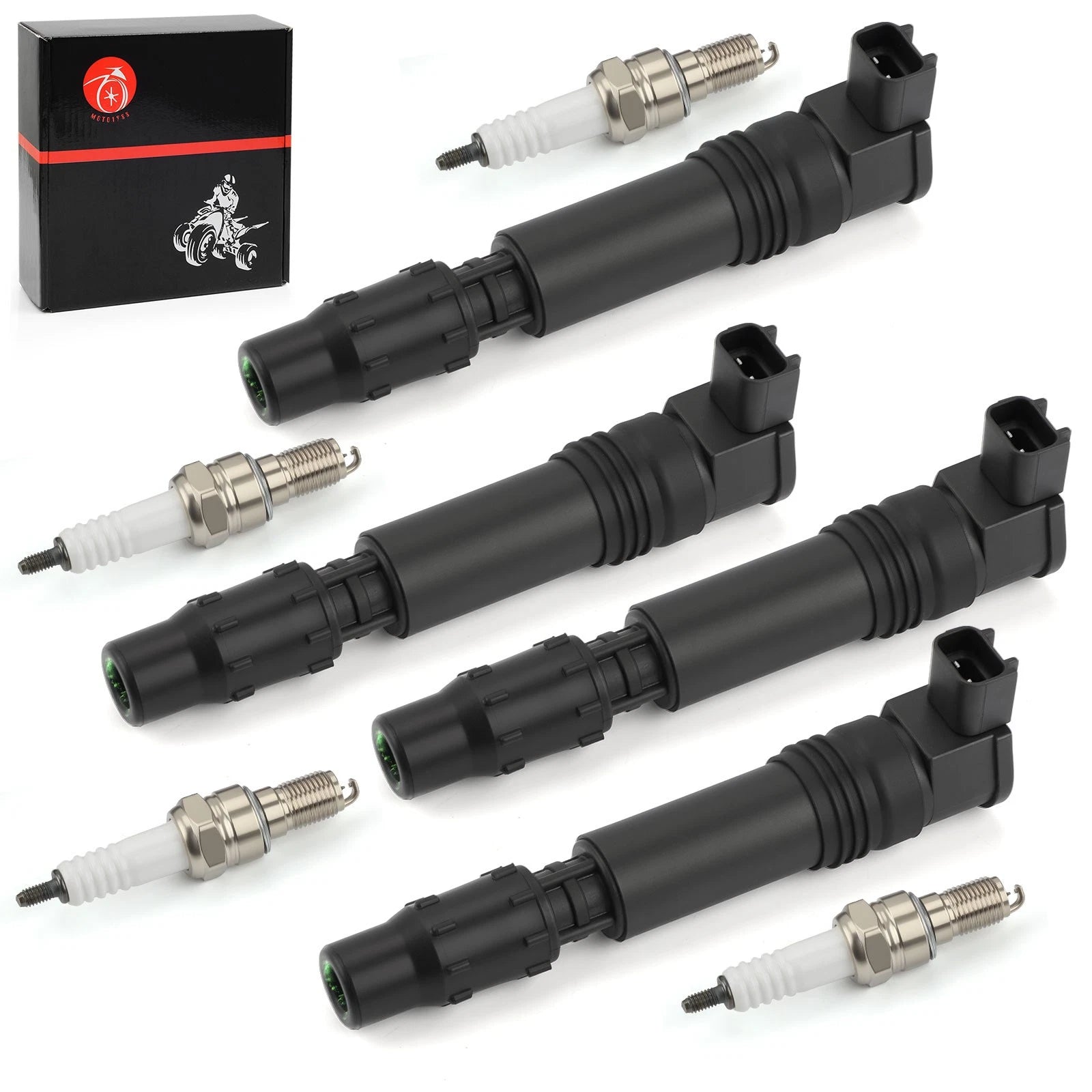Ignition Coils with Iridium Spark Plugs for Honda CBR600F F4i (2002-2006)