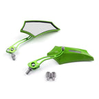 Rear View Mirrors 8mm 10mm for Motorcycle Chopper Cruiser Dirt Bike