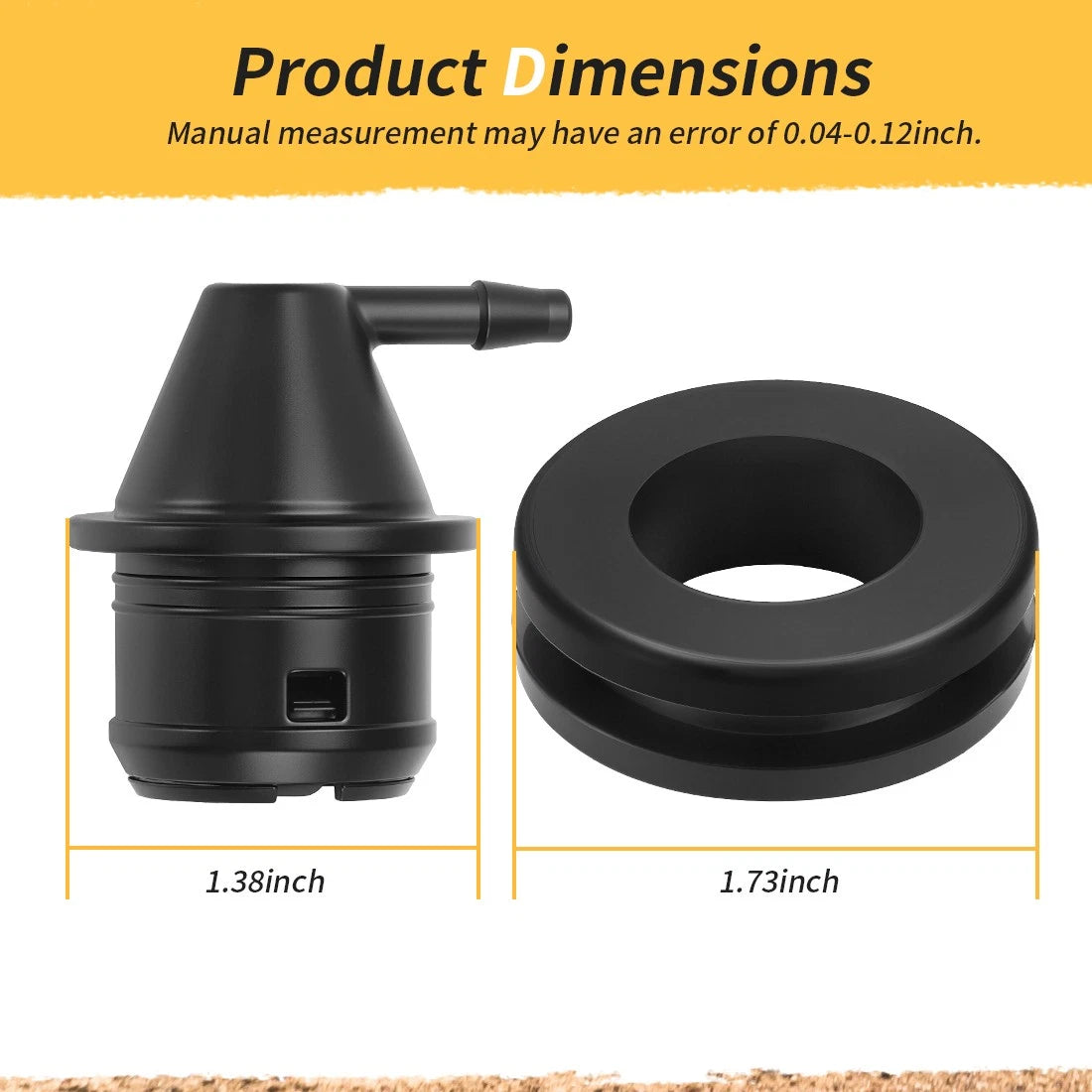 Fuel Tank Vent & Insulation Grommet for Club Car DS Precedent (1992–2015)