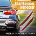 Pair Rear Bumper Reflectors for BMW 528i 550i (2011–2016) 63147183913 63147183914