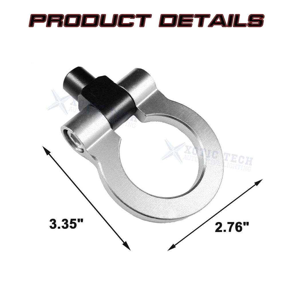 Silver Tow Hook Ring for Honda Fit Acura TL (2006-2008)