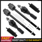 Set of 6 Front Tie Rod Ends for Chevy Malibu Pontiac G6 Saturn Aura (2004–2012)