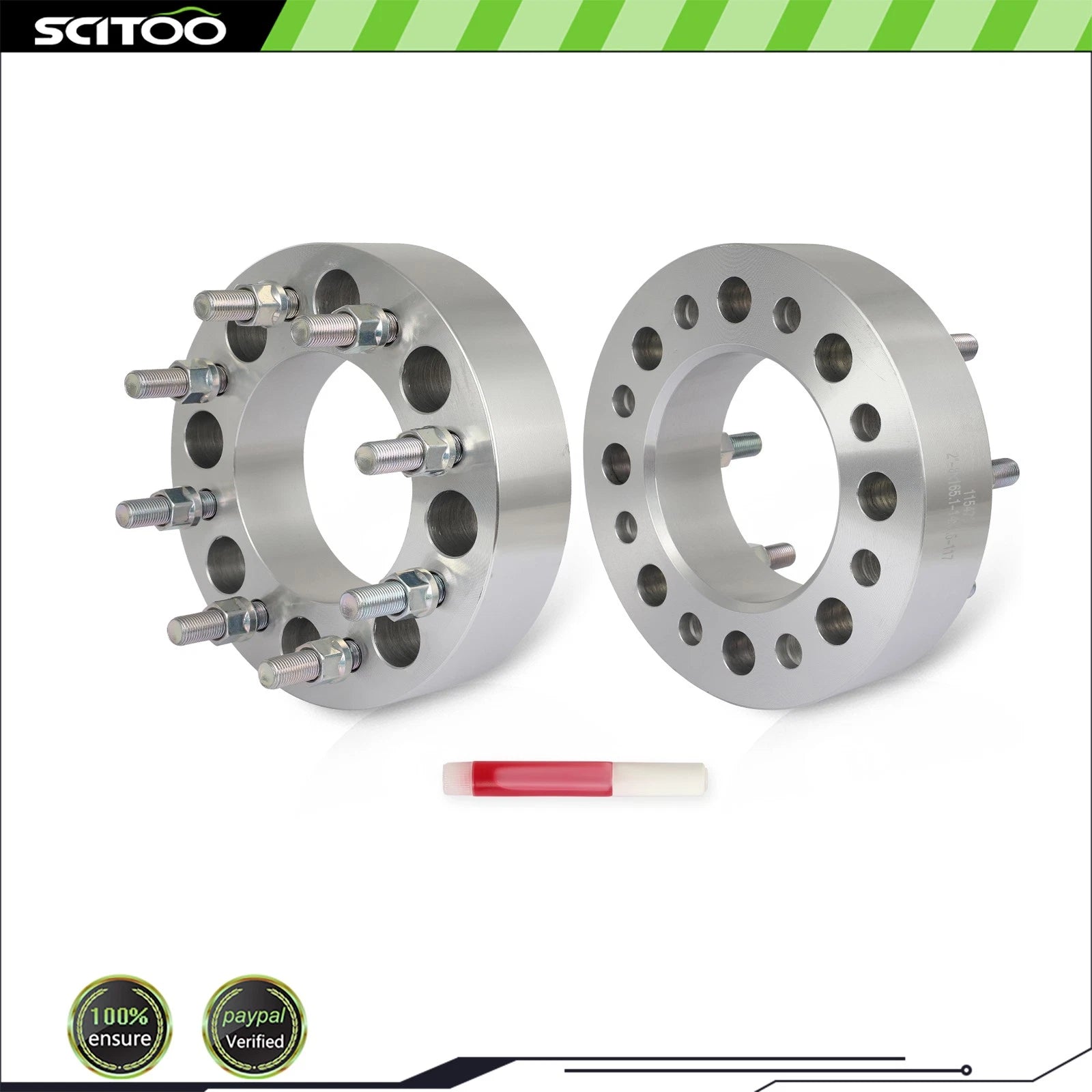 2X 2" Wheel Spacers 8x6.5 14x1.5 for Chevy Silverado GMC Sierra 2500HD (2001–2010)