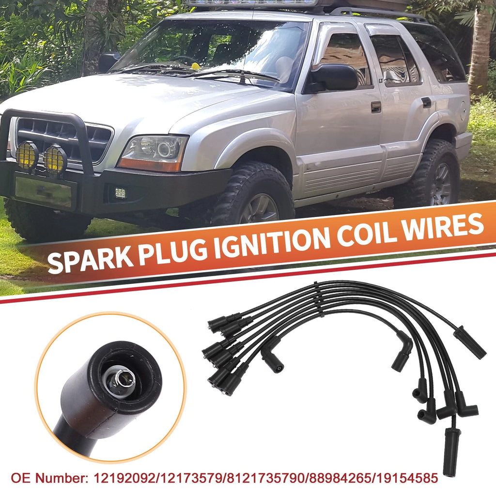 7 Pcs Spark Plug Wire Ignition Coil Cable No. 12173579 for Chevrolet Astro (1996–2005)