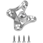 Set of 12 Zinc Alloy 90 Degree Black Corner Brackets for Furniture