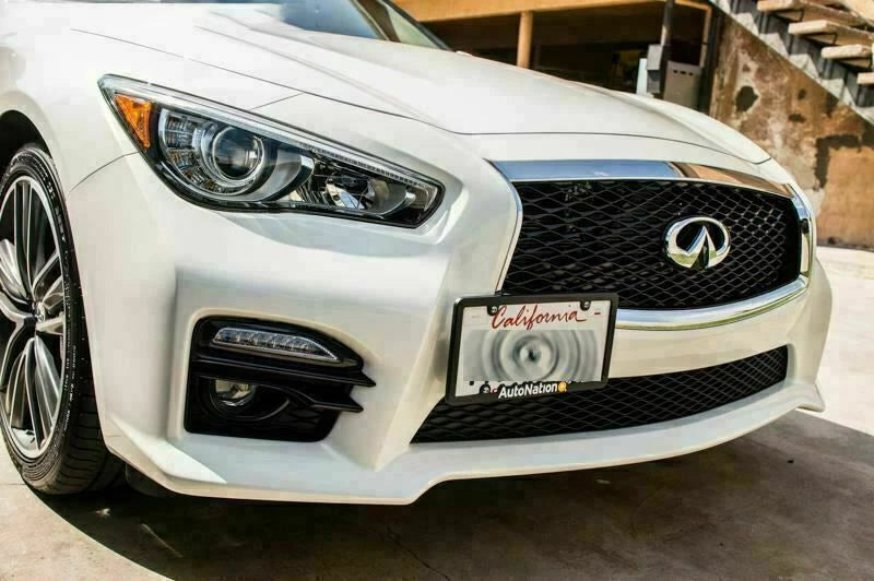 Bumper Tow Hook License Plate Mounting Bracket for Infiniti Q50 Q60 (2015-2024)