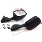 Black Side Rear View Mirrors for Suzuki GSX1300R Hayabusa GSXR1000 GSX-R750 (2000–2023)