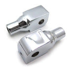 Chrome Foot Pegs Connection Fittings for Honda Shadow VTX Valkyrie (2001–2009)