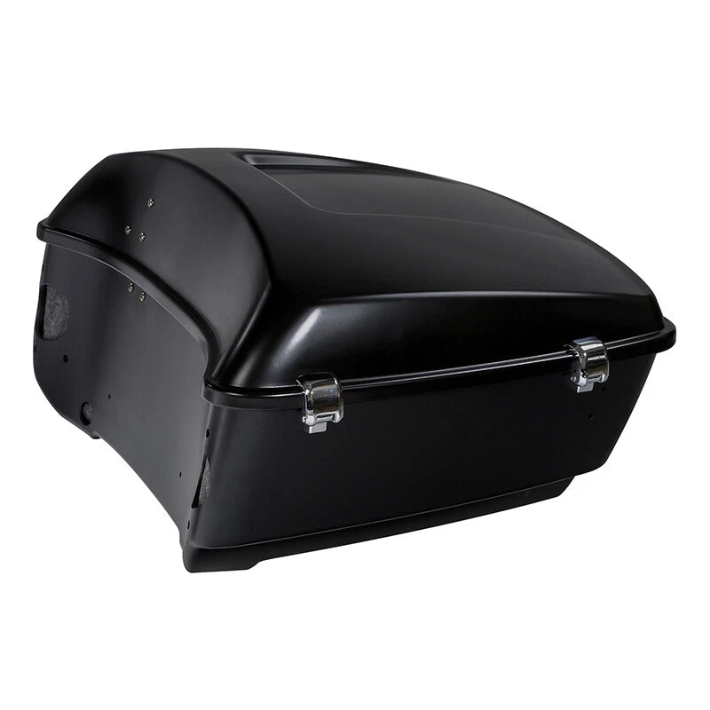 Trunk Pad Rack Speakers for Harley Touring (2014–2026) Black Denim