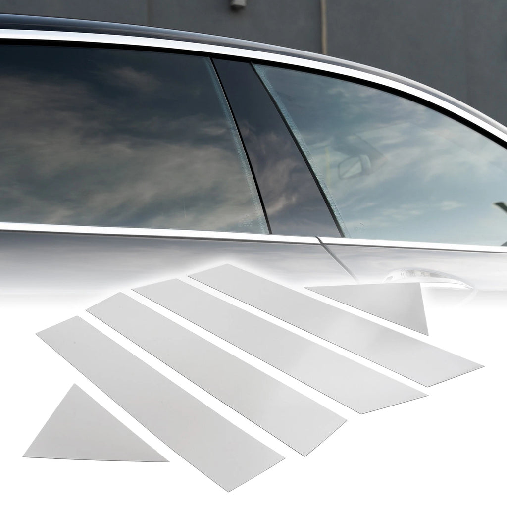 Set of 6 Car Pillar Window Trim Covers for Chrysler 300 300C (2005–2010) Chrome
