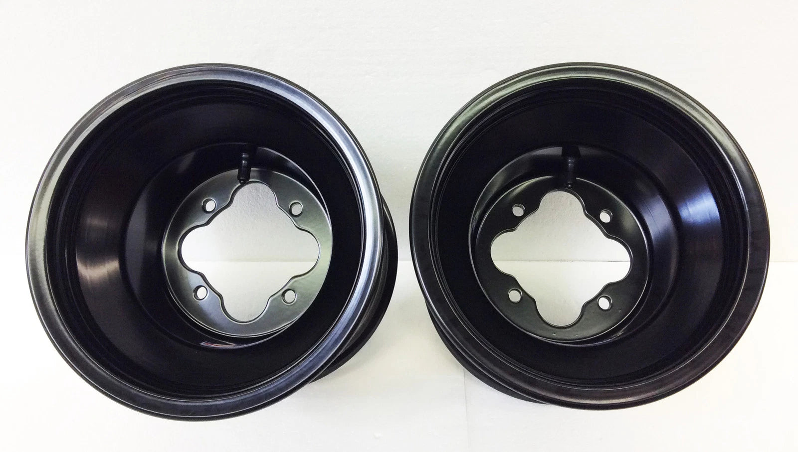 Pair of DWT Black A5 Rolled Lip ATV Rear Wheels for KFX400 KFX450R (2003–2013)