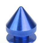 Set of 4 Aluminum Blue Spiky Bumper Quick Release Fasteners