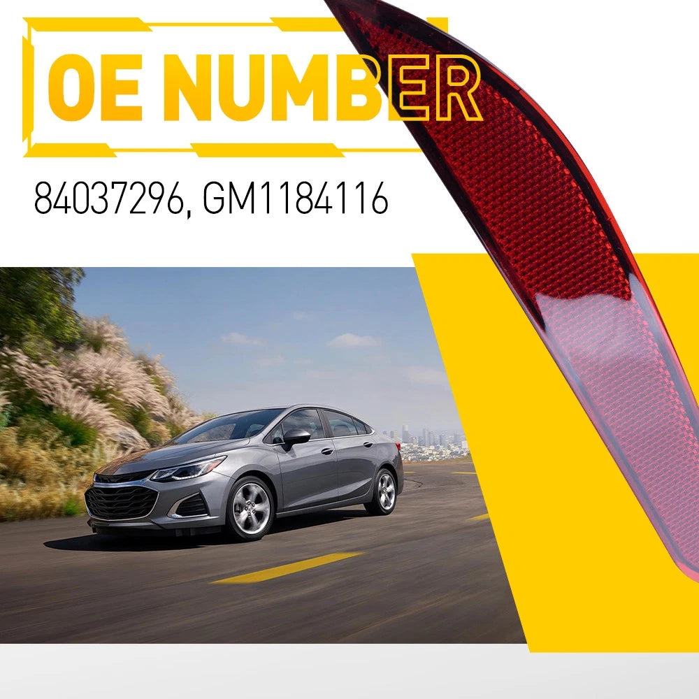 Rear Bumper Reflector Left for Chevrolet Cruze (2016–2019)
