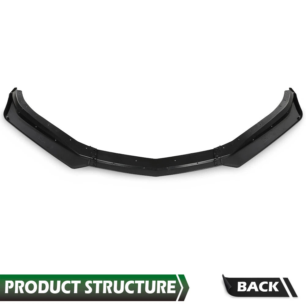 Front Bumper Lip Splitter for Chevrolet Camaro (2016–2021) Gloss Black
