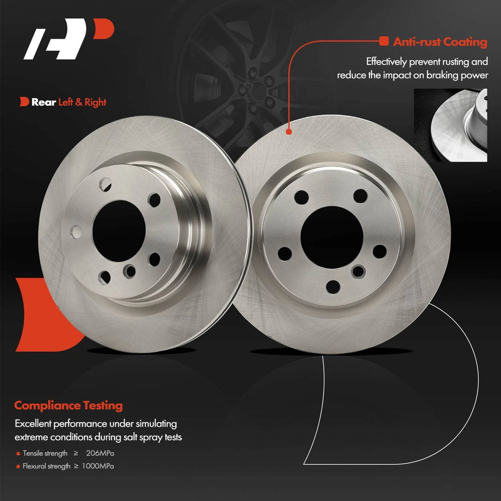 Rear Disc Brake Rotors for BMW 320i 228i 228i xDrive 230i xDrive (2012–2021)