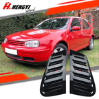 Glossy Black Rear Window Louver Cover for Golf MK4 5-Door Hatchback (1997–2004)