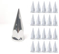 Chrome 33mm Spike Wheel Lug Nut Covers for Set of 20 (2010–2018)