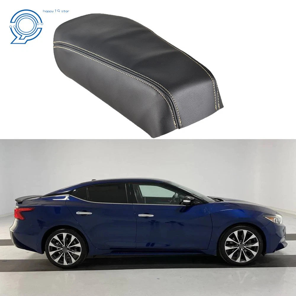 Beige Stitch Console Armrest Cover for Nissan Maxima (2016–2019)