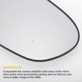 Right Side Heated White Mirror Glass for Hyundai i40 (2012-2020)